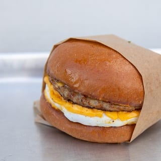 Sausage, Eggs-N-Cheez Sandwich